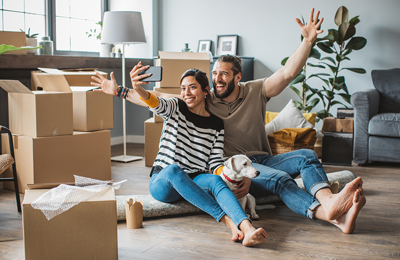 Moving day at an Edgefold Homes property